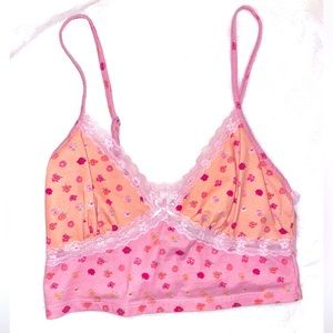 Bright, Girly, Pink and Orange Princess Polly Crop Top Cami (2k vibes)